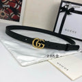 Leather Belt with Metal Buckle